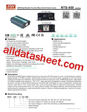 NTS-450-112US型号图片