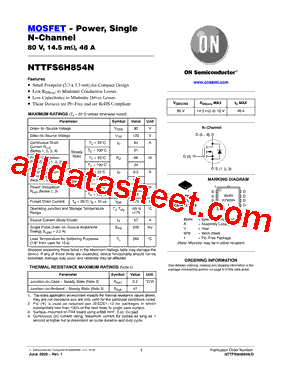 NTTFS6H854NTAG型号图片