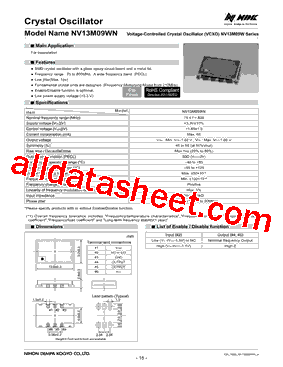 NV13M09WN型号图片