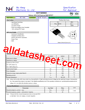 NVT150N06C型号图片