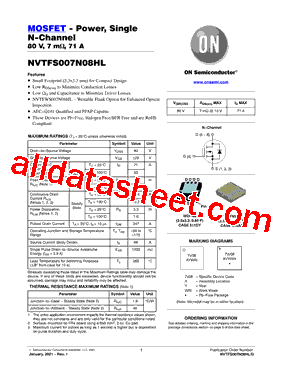 NVTFS007N08HLTAG型号图片