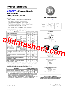 NVTFS010N10MCL型号图片