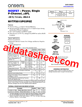 NVTFS015P03P8Z型号图片