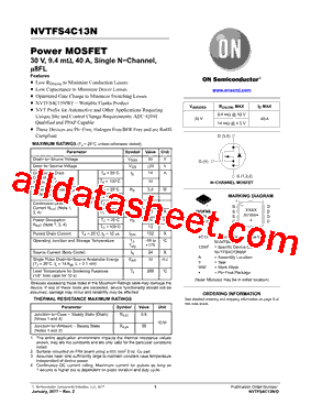 NVTFS4C13NTAG型号图片