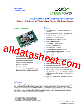 NXA025A0XZ型号图片