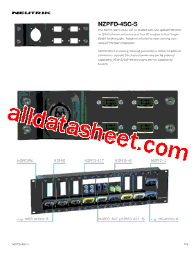 NZPFD-4SC-S型号图片