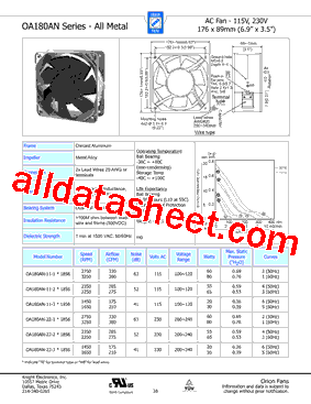 OA180AN-22-21856型号图片