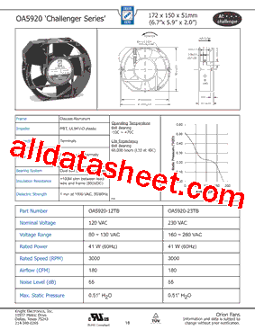 OA5920-12TB型号图片