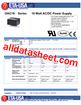 OAC10-3.3型号图片