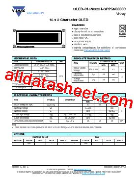 OLED-016N002H-GPP5N00000型号图片