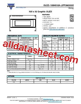 OLED-100H032A-LPP5N00000型号图片