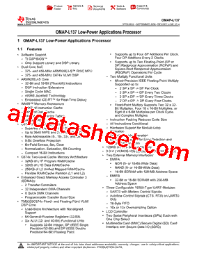 OMAPL137CZKBT3型号图片