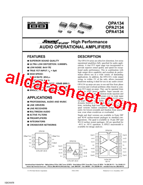 OPA134UA型号图片