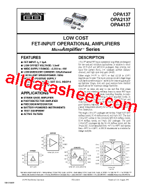 OPA137U型号图片