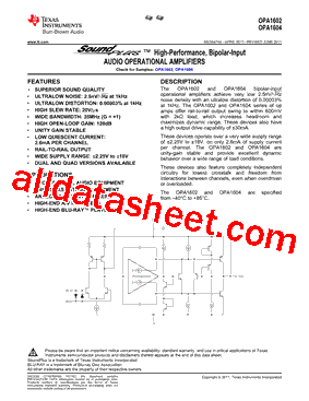 OPA1602AIDR型号图片