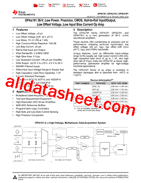 OPA191ID型号图片