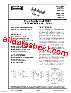 OPA2241UA/2K5型号图片