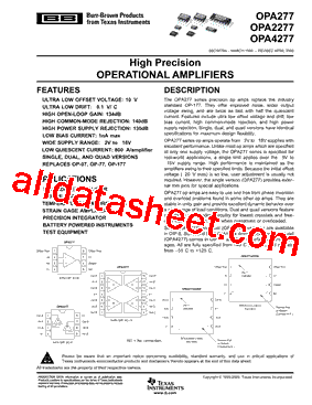 OPA2277PAG4型号图片