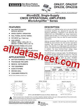 OPA2337PAG4型号图片