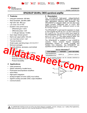 OPA2356-EP_1904型号图片