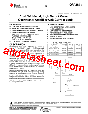 OPA2613IDTJR型号图片