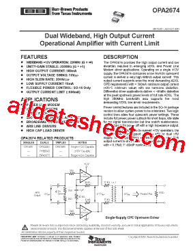 OPA2674I-14D型号图片