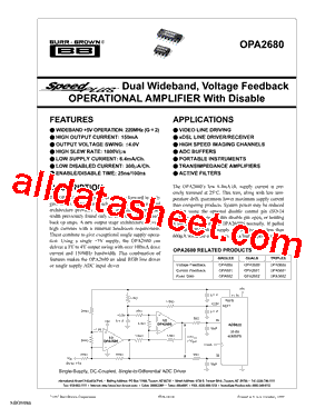 OPA2680U/2K5型号图片