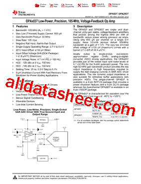 OPA2837IRUNT型号图片