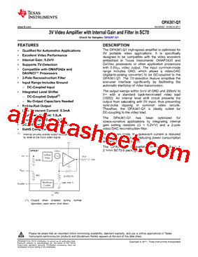 OPA361-Q1型号图片