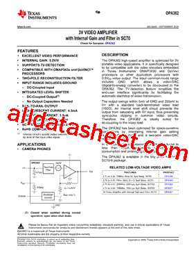 OPA362AIDCKR型号图片