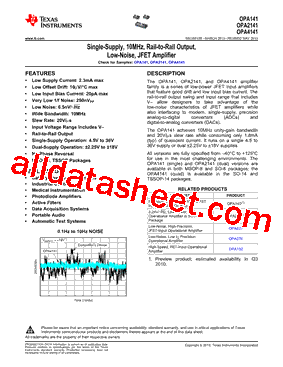 OPA4141AIDR型号图片