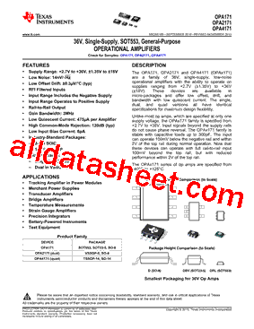 OPA4171AIDR型号图片