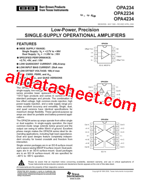 OPA4234U/2K5型号图片