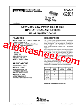 OPA4342UAG4型号图片