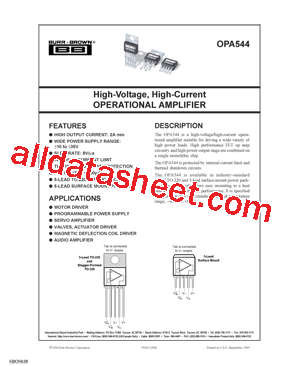 OPA544T型号图片