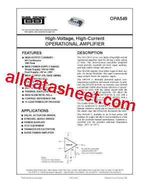 OPA549S型号图片
