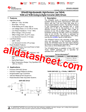 OPA625IDBVT型号图片