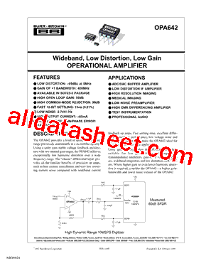 OPA642NB/250型号图片