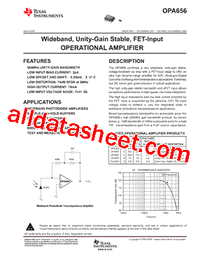 OPA656U型号图片