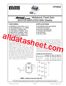 OPA682P型号图片