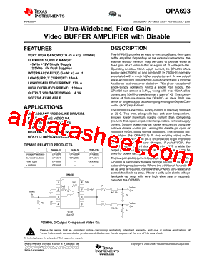 OPA693IDG4型号图片