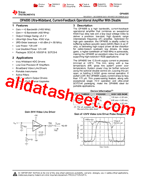 OPA695IDBVT型号图片