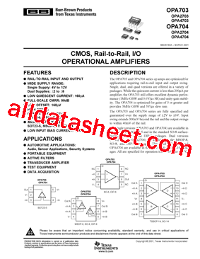 OPA703_08型号图片