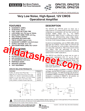 OPA725AIDR型号图片
