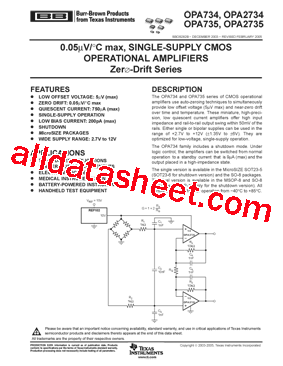 OPA734AIDBVT型号图片