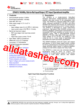 OPA810IDBVR型号图片