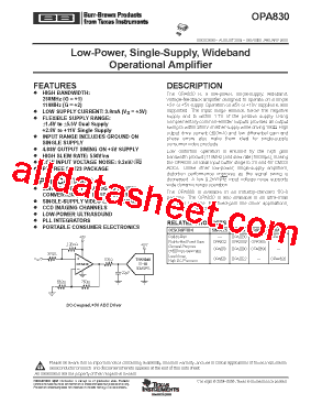 OPA820IDBVR型号图片