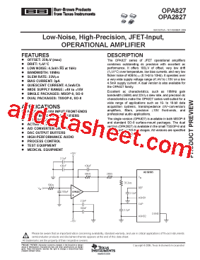 OPA827AIDG4型号图片