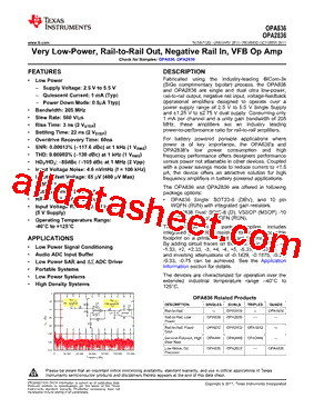 OPA836IDBVT型号图片