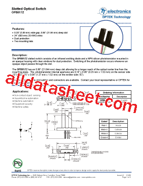 OPB817Z型号图片